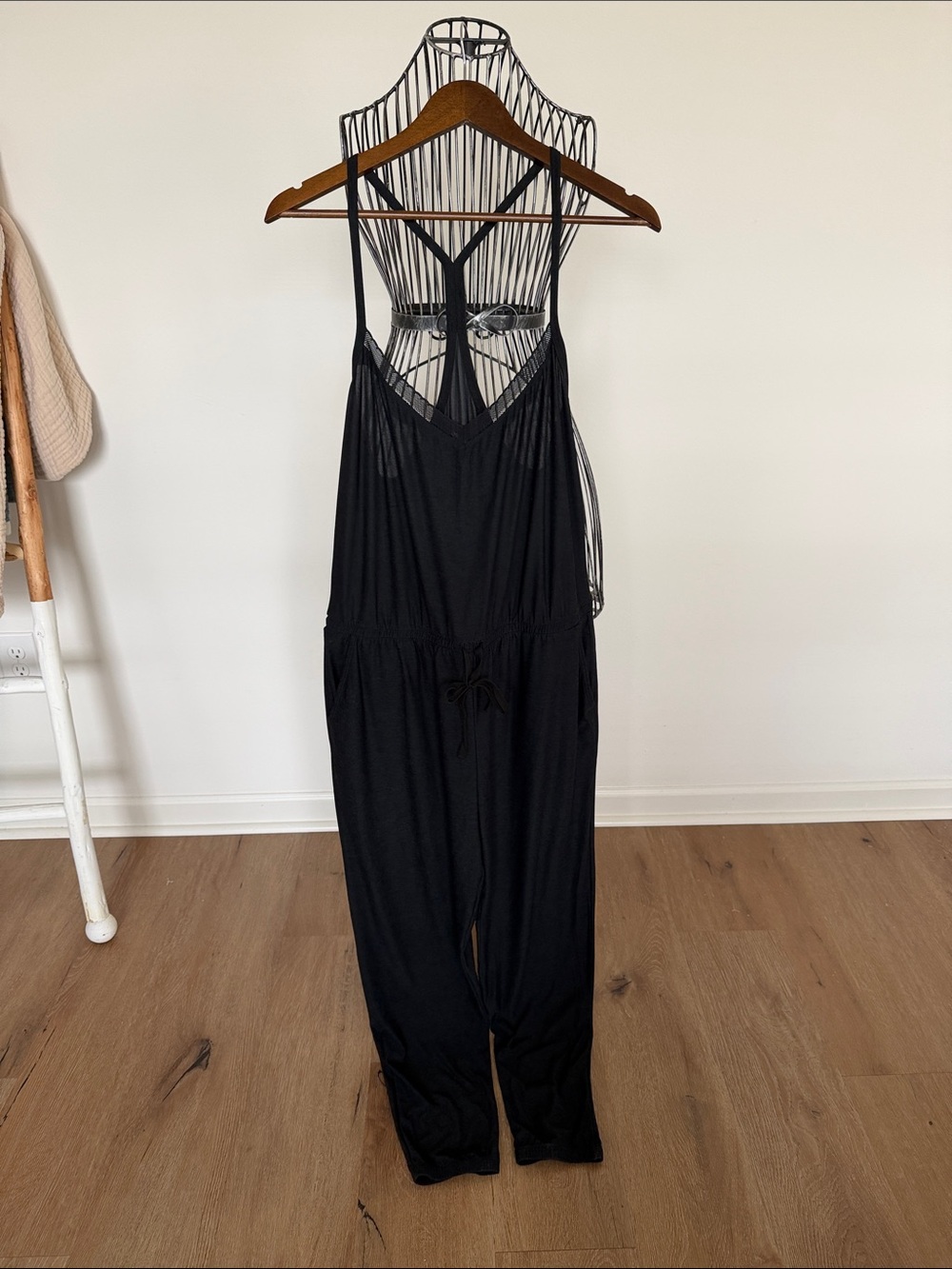 BeyondYoga Black Strappy Jumpsuit
